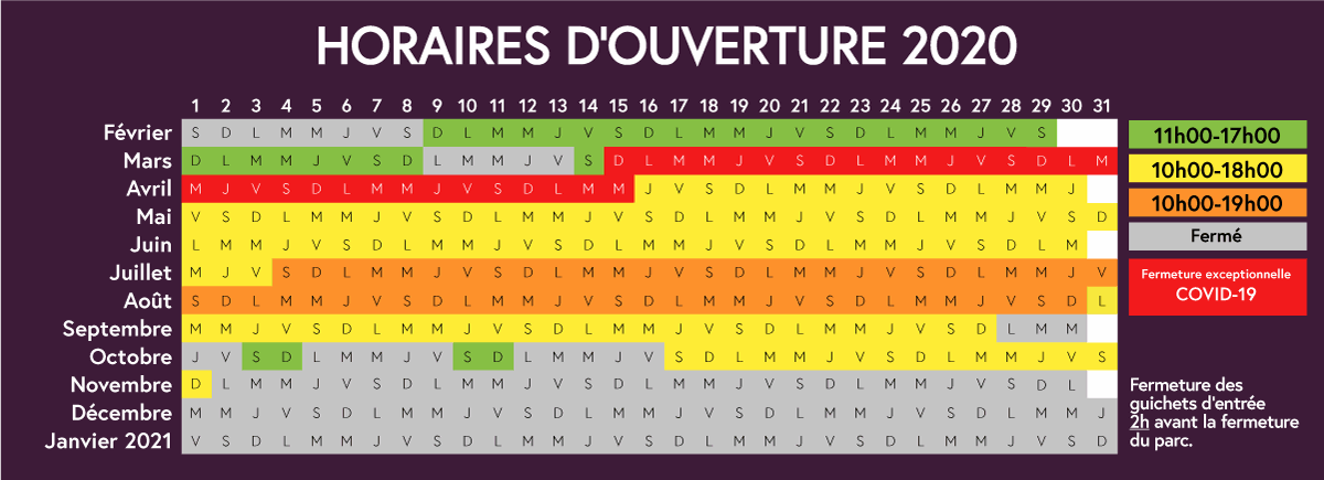 Information ouverture du zoo