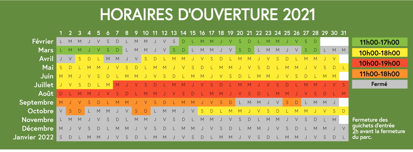 Information ouverture du zoo