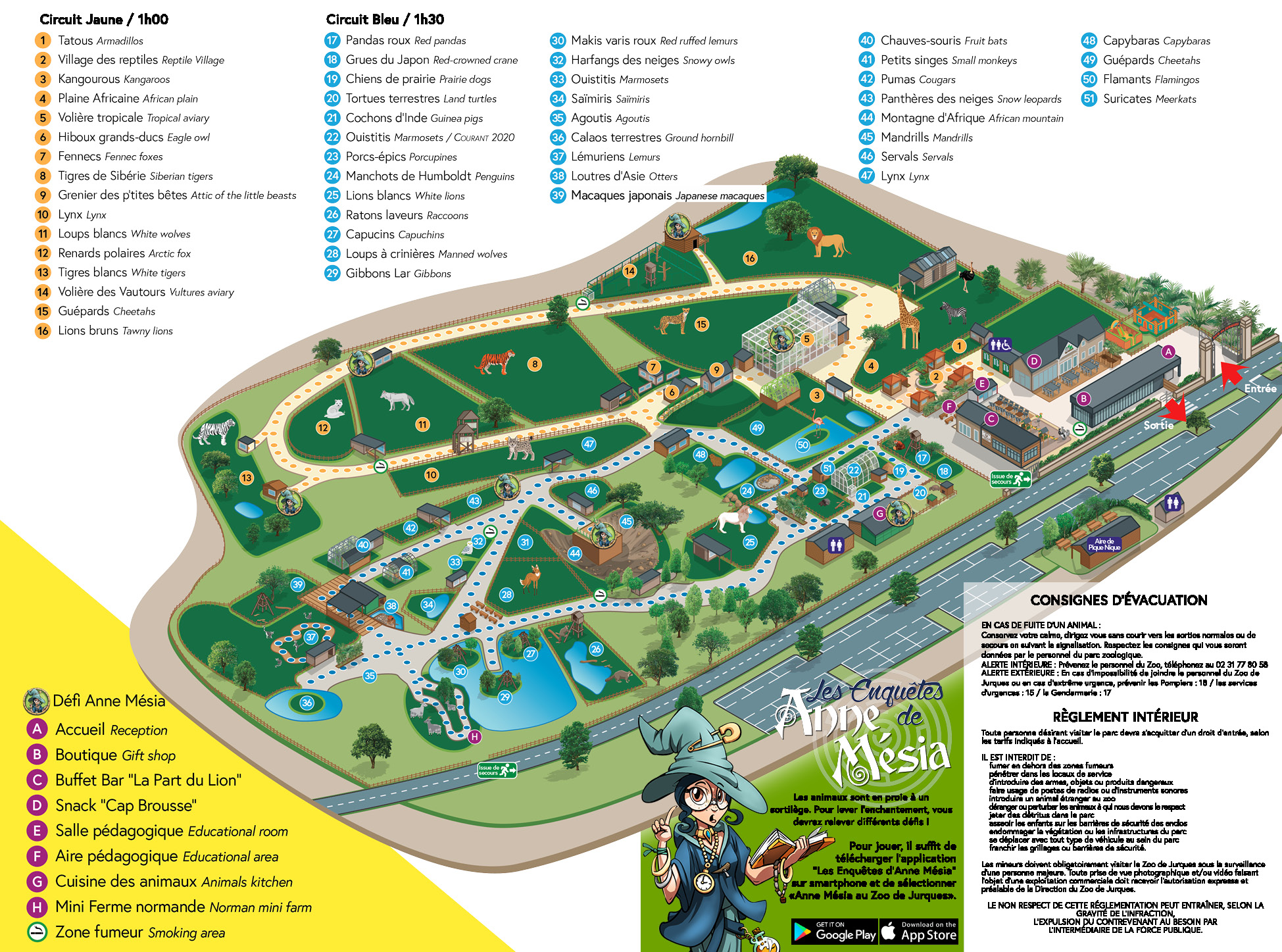 Plan Du Zoo Zoo De Jurques