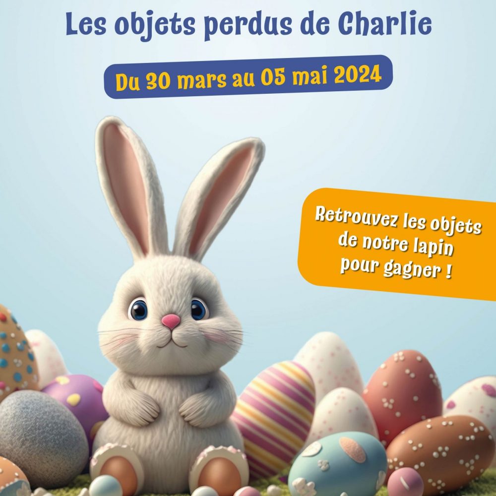 Vignette Retrouvez les objets perdus de Charlie et venez découvrir l’oeufologie, du 30 mars au 05 mai 2024 !