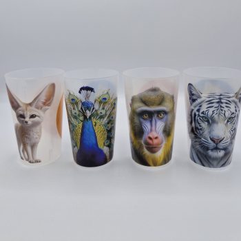 Lot 4 gobelets zoo de Jurques