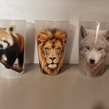 Lot gobelets zoo de Jurques